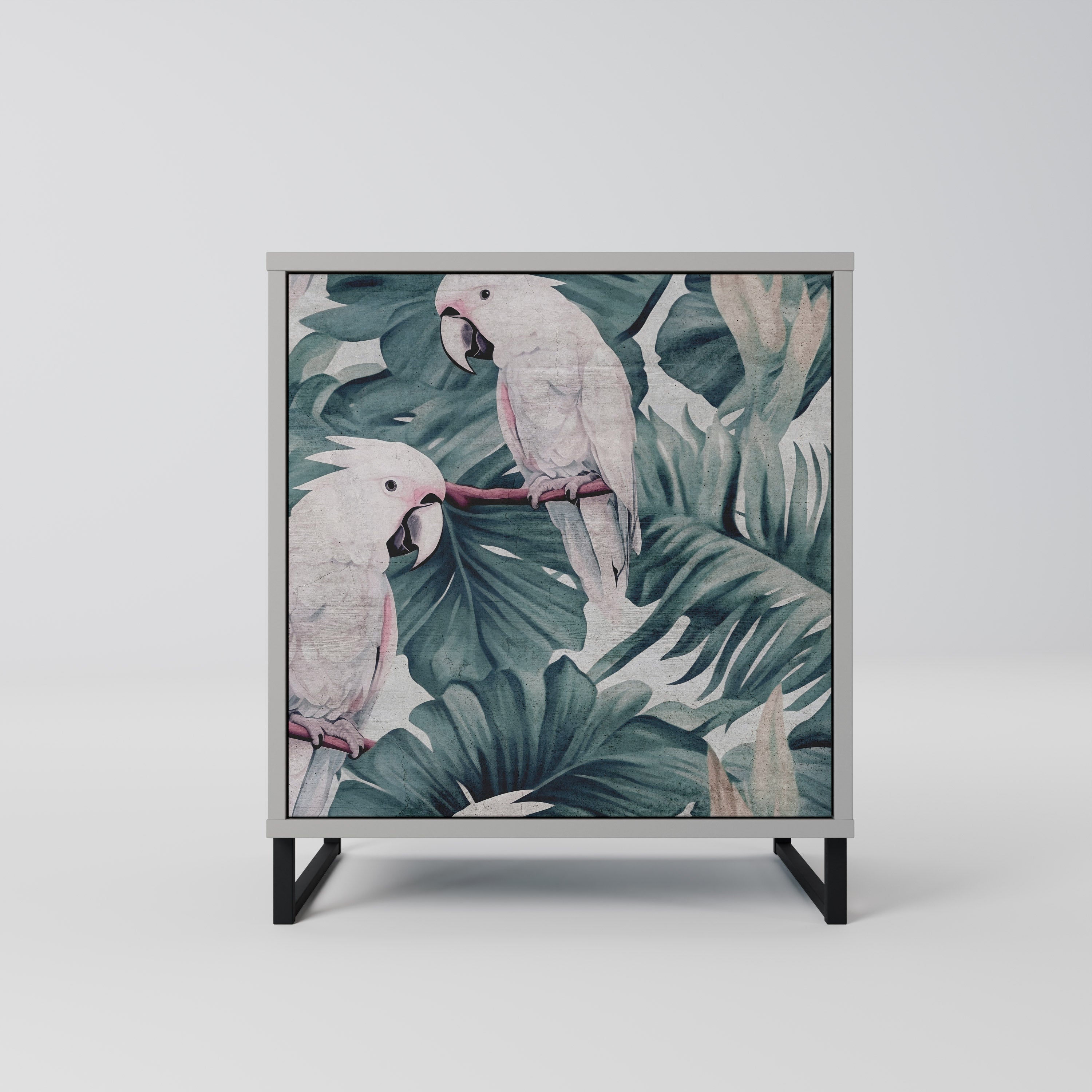 Aparador POPINJAY LOOK de 1 puerta en acabado gris