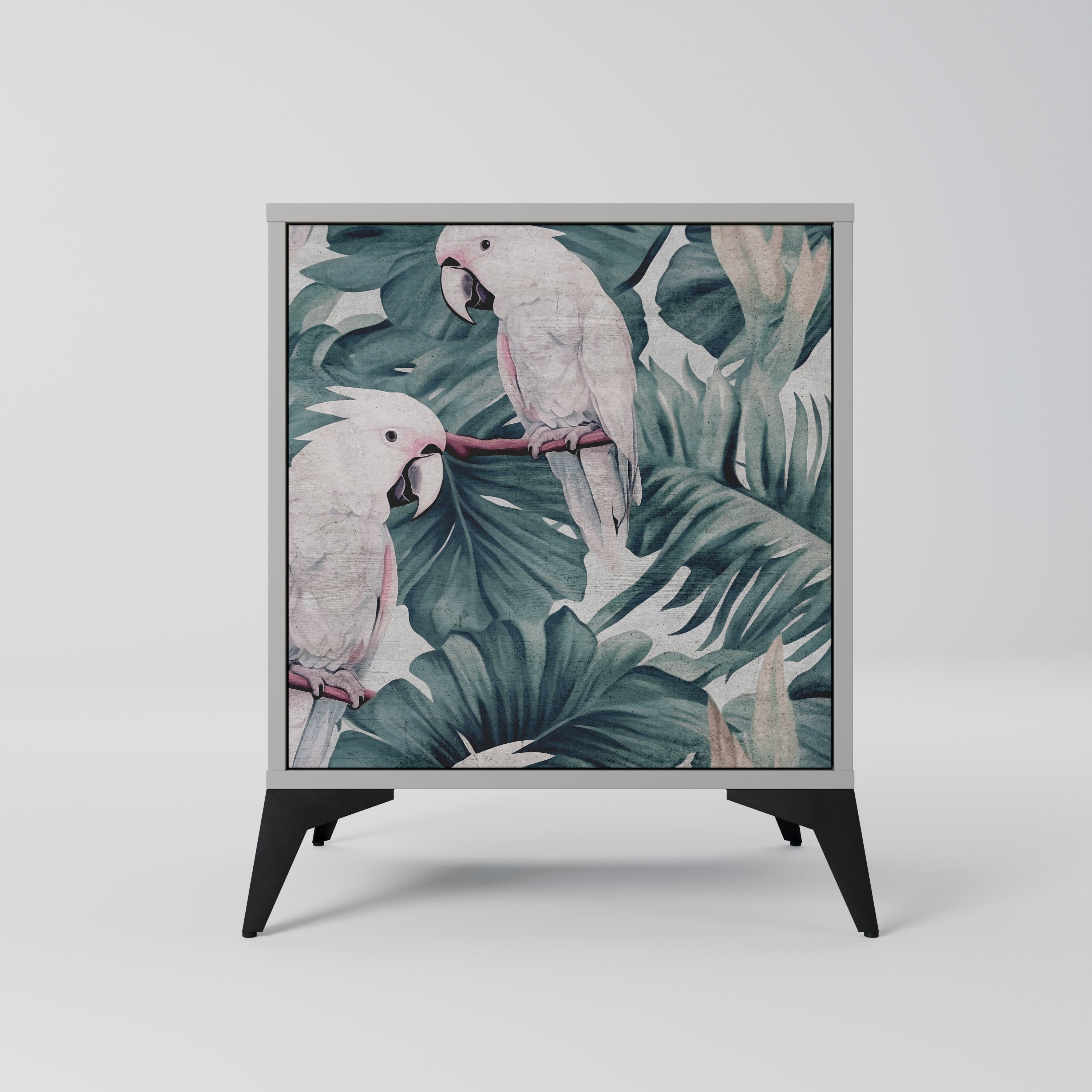 Aparador POPINJAY LOOK de 1 puerta en acabado gris