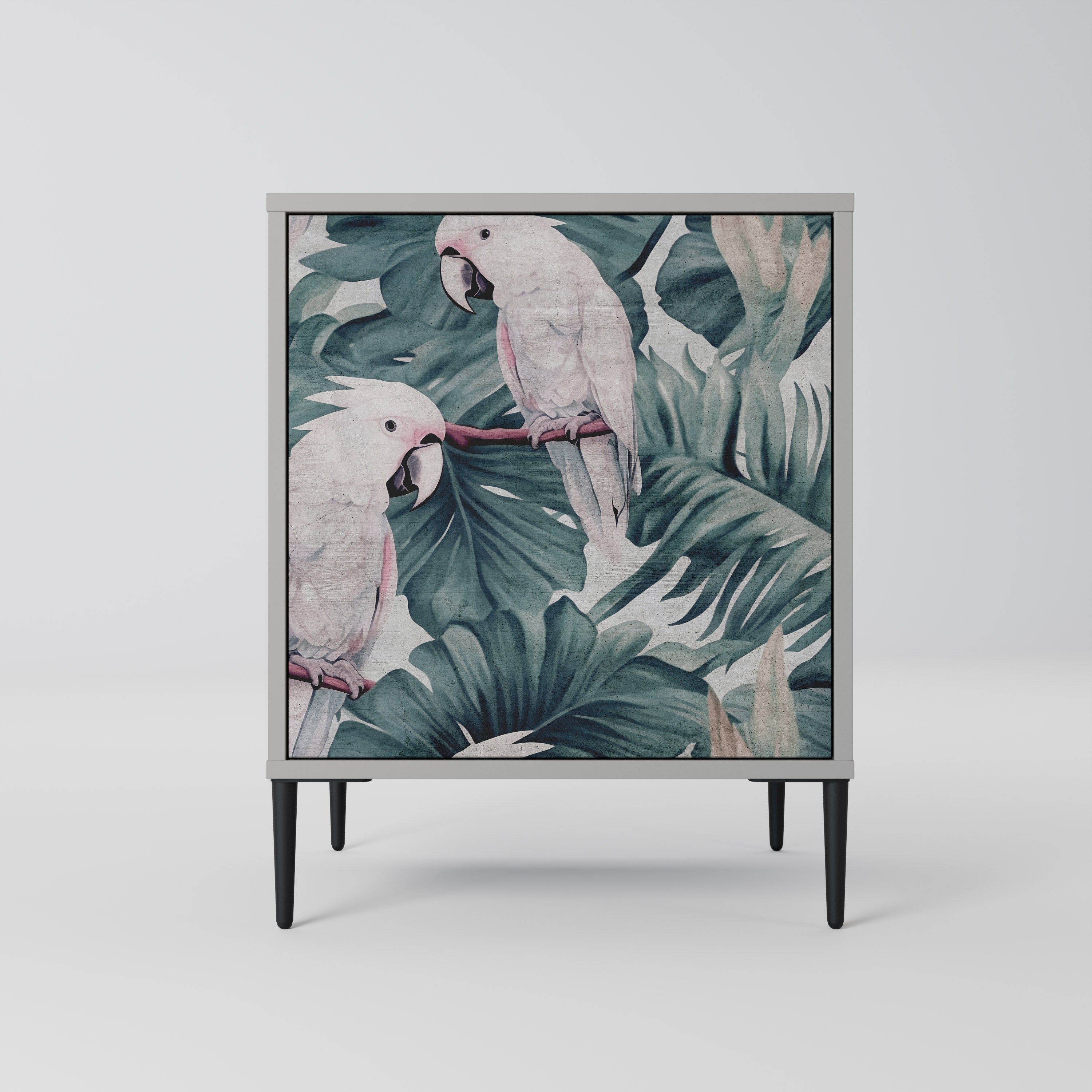 Aparador POPINJAY LOOK de 1 puerta en acabado gris