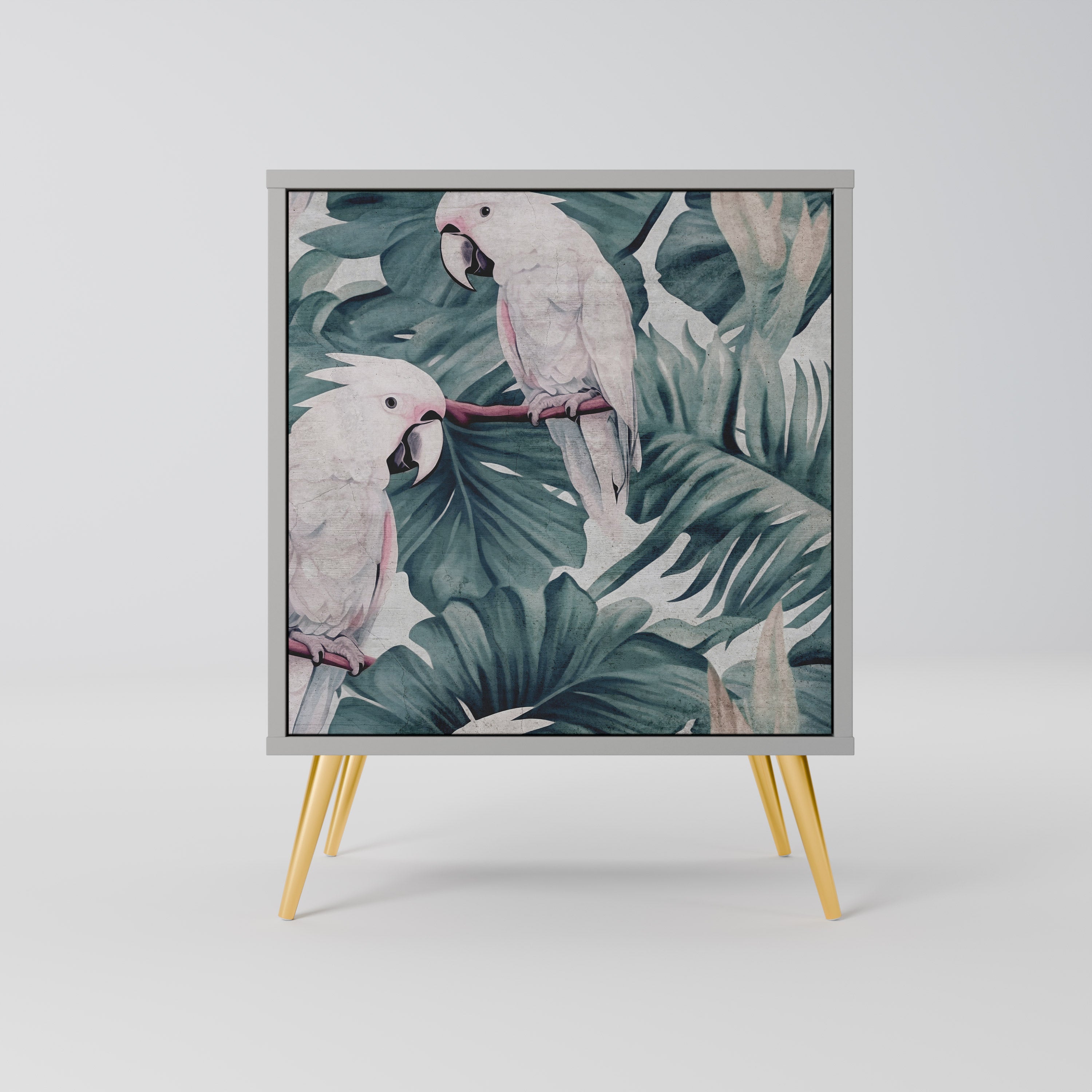 Aparador POPINJAY LOOK de 1 puerta en acabado gris