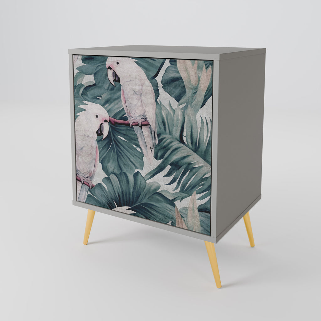 Aparador POPINJAY LOOK de 1 puerta en acabado gris