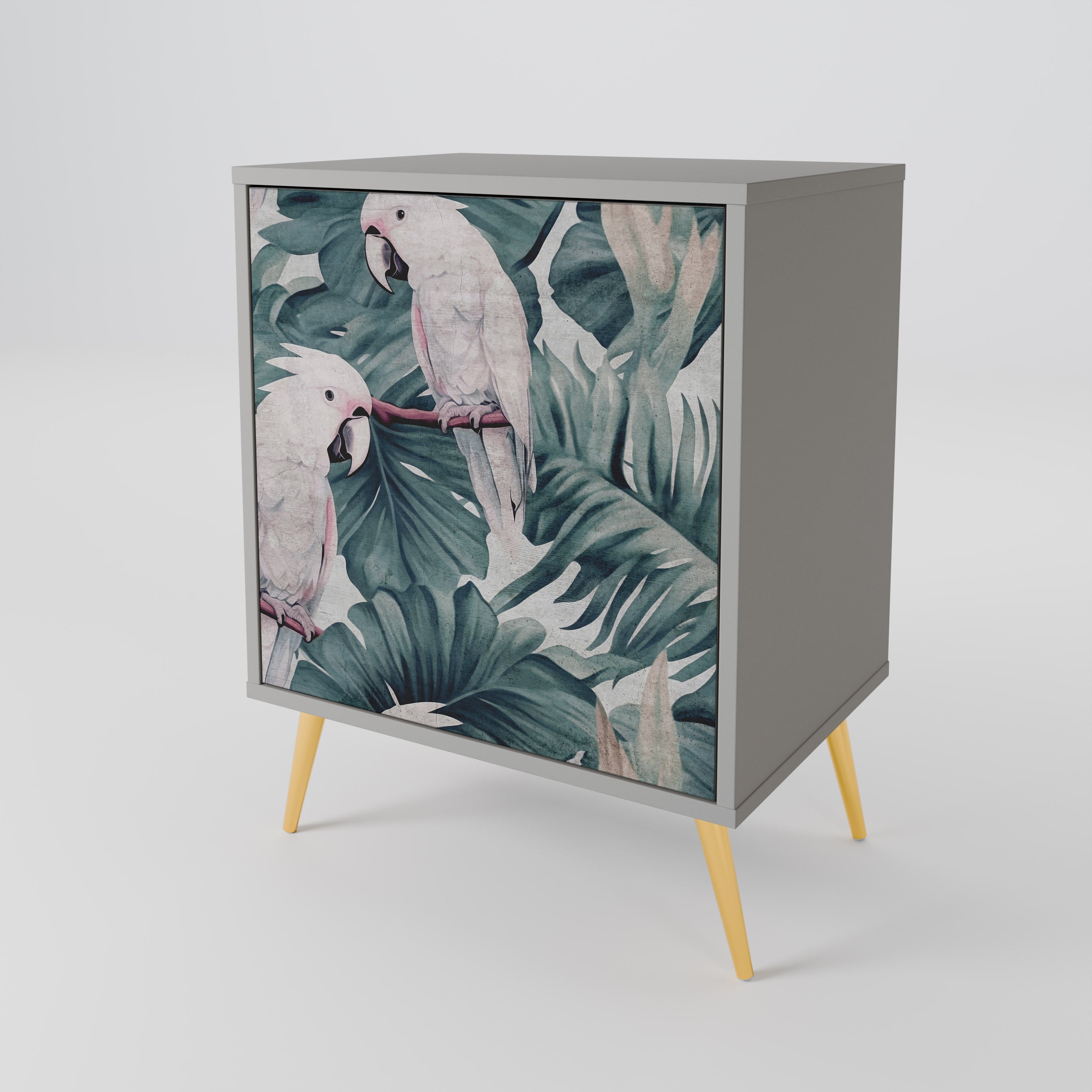 Aparador POPINJAY LOOK de 1 puerta en acabado gris