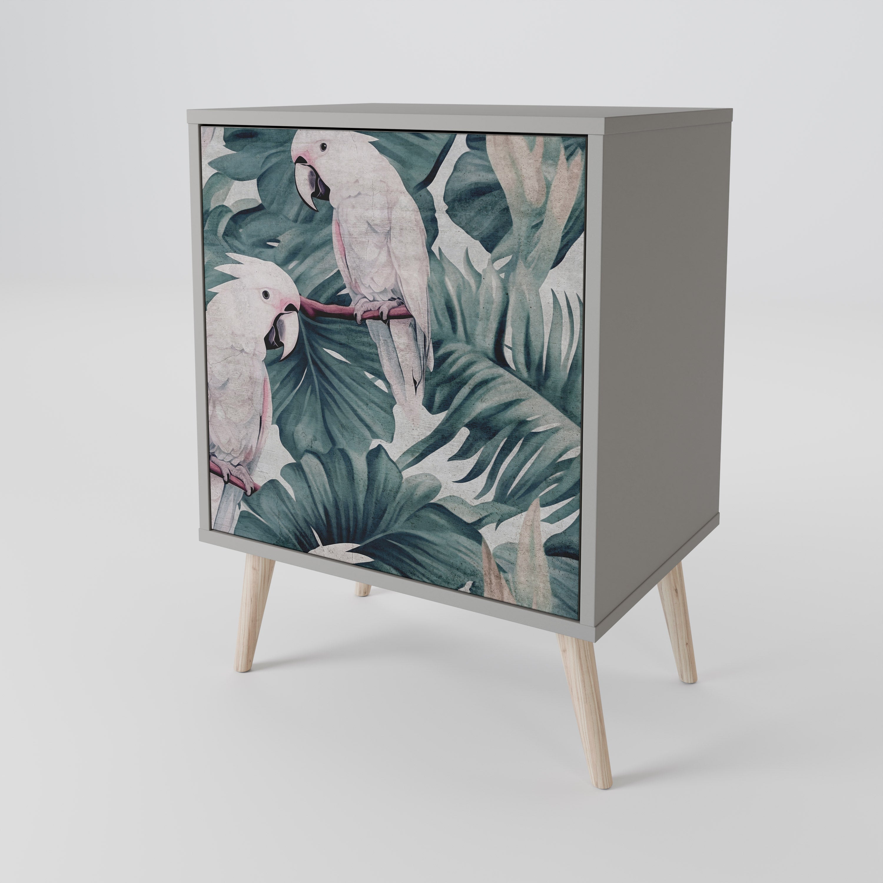 Aparador POPINJAY LOOK de 1 puerta en acabado gris