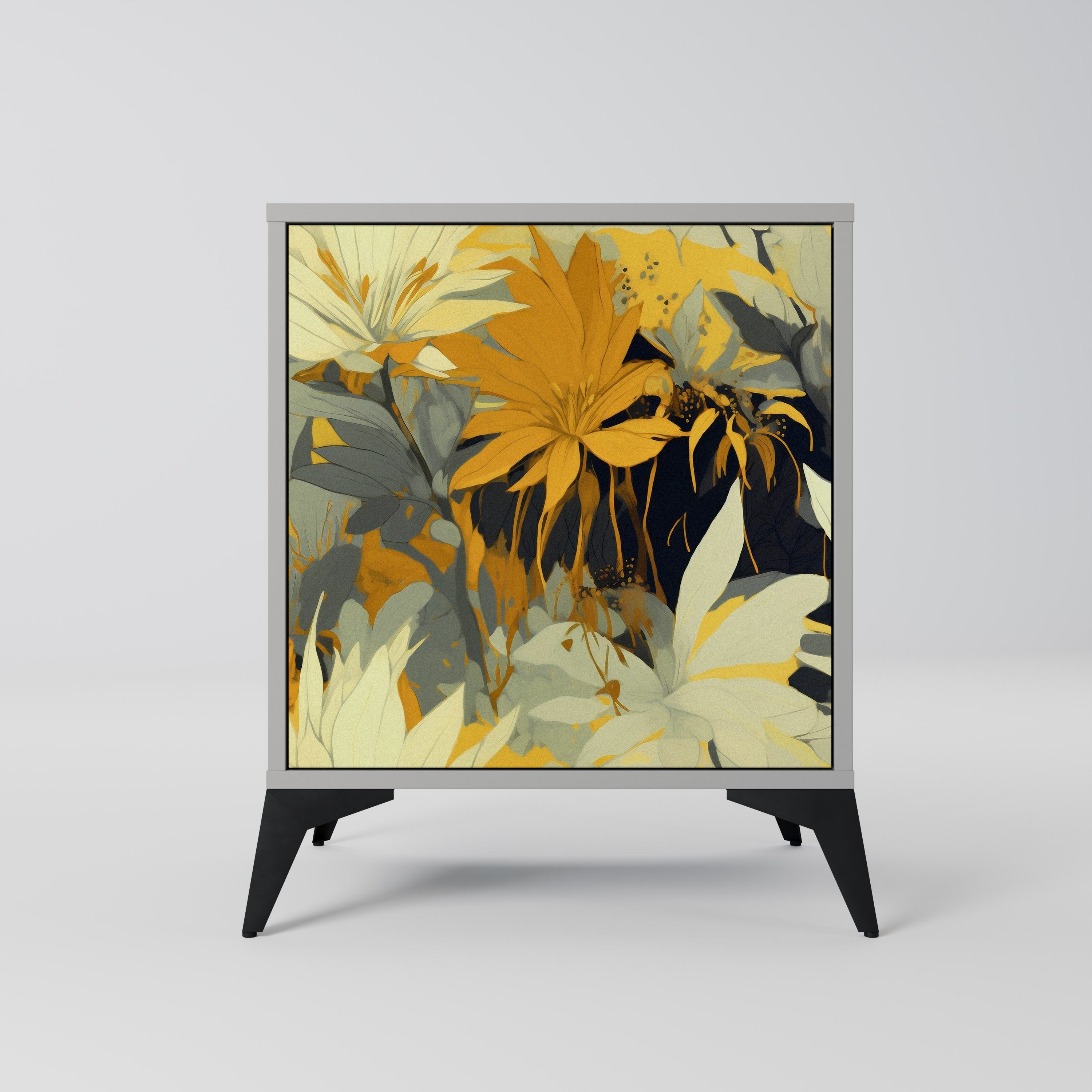 Aparador SUNKISSED LILY de 1 puerta en acabado gris