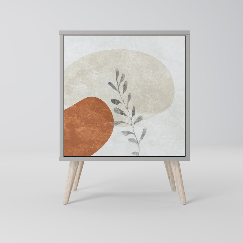 Aparador TRANQUIL TWIG de 1 puerta en acabado gris