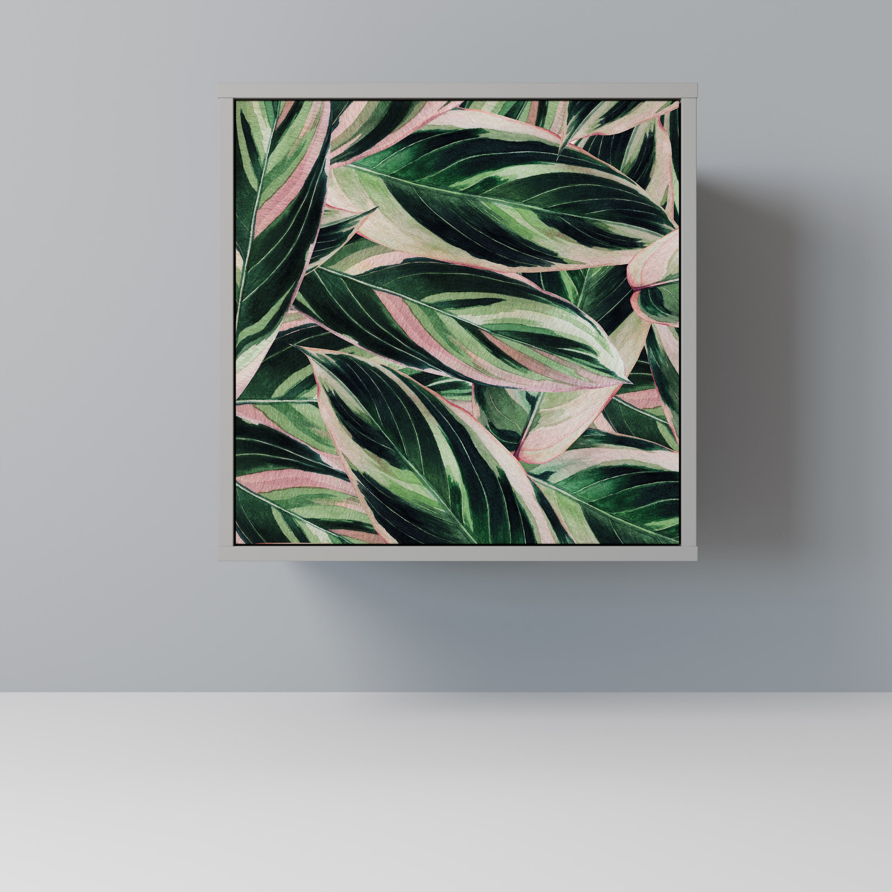 Aparador EERIE STROMANTHE de 1 puerta en acabado gris