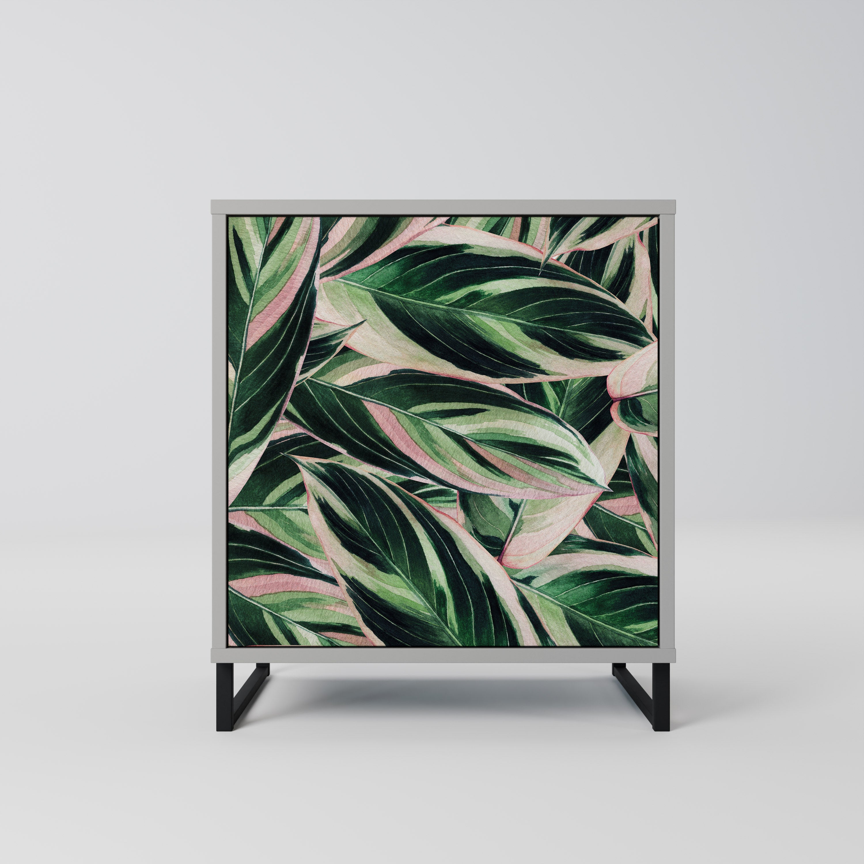 Aparador EERIE STROMANTHE de 1 puerta en acabado gris