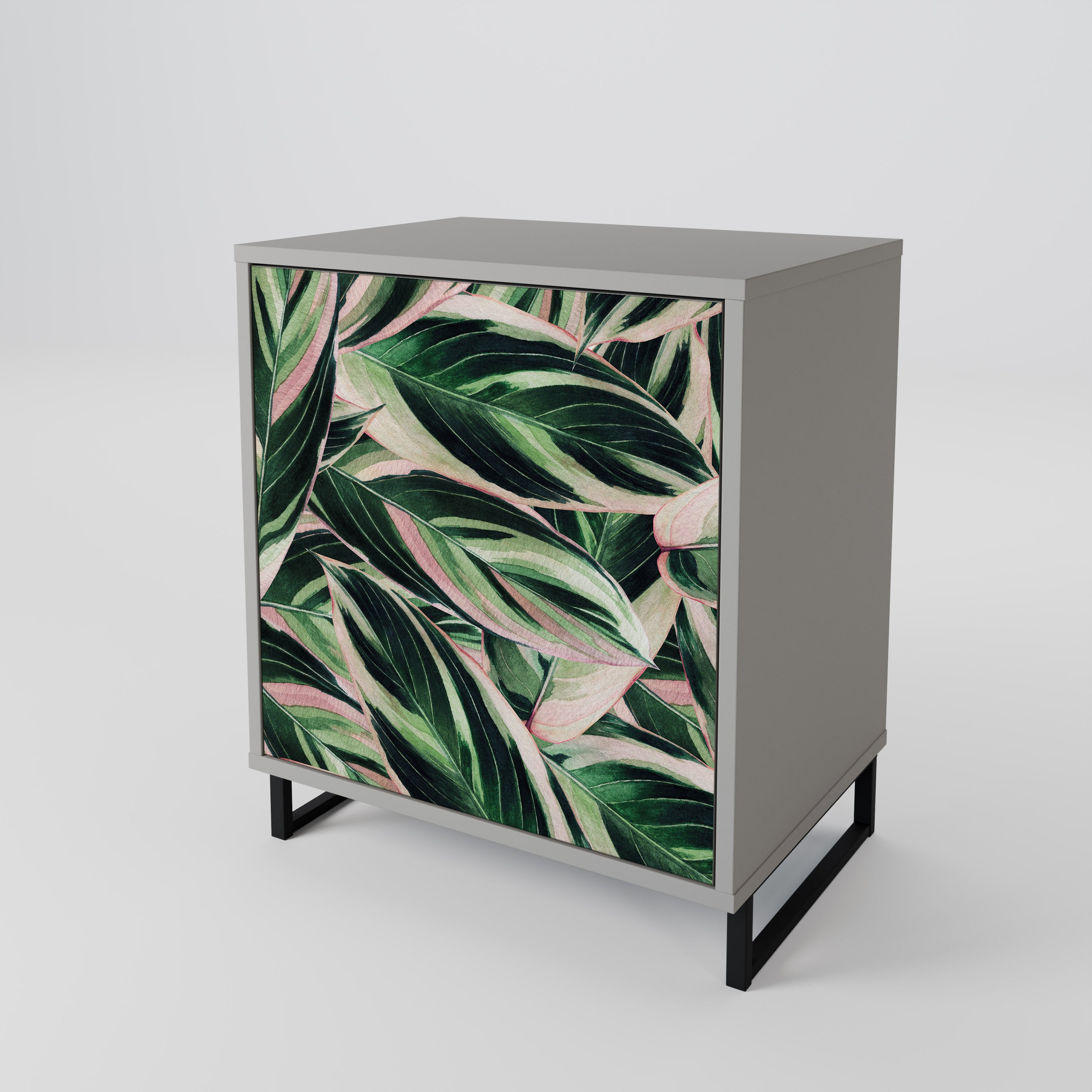 Aparador EERIE STROMANTHE de 1 puerta en acabado gris