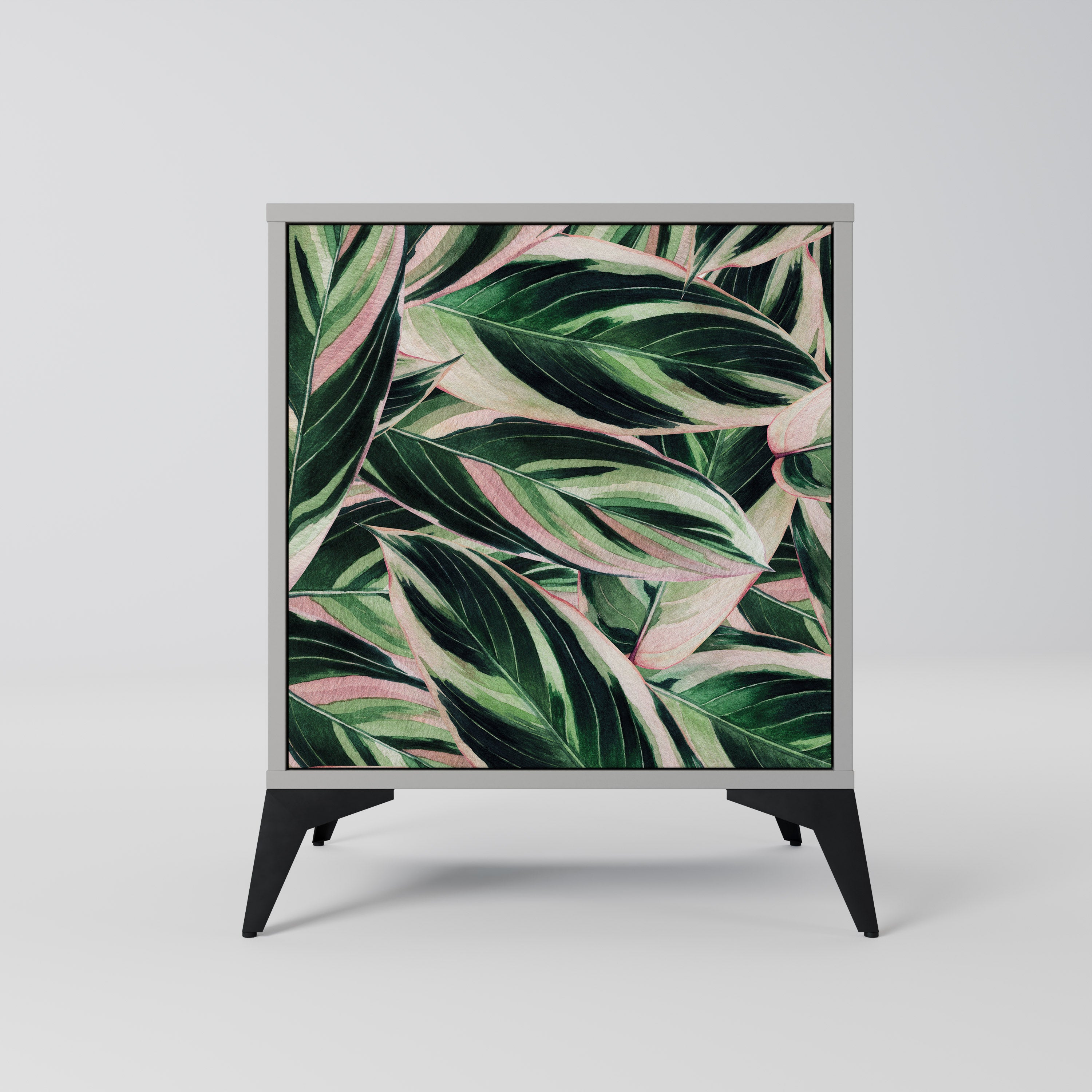 Aparador EERIE STROMANTHE de 1 puerta en acabado gris