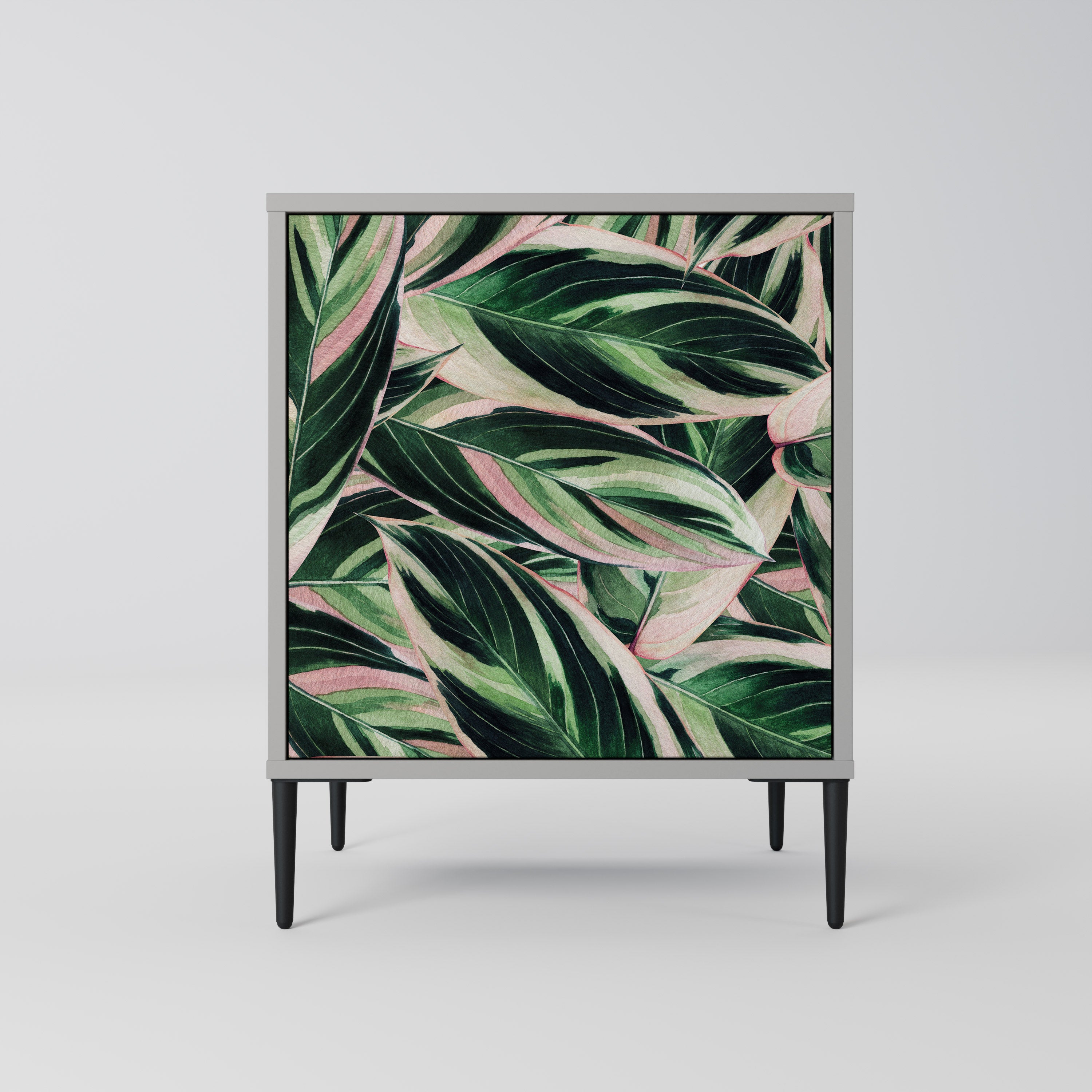 Aparador EERIE STROMANTHE de 1 puerta en acabado gris