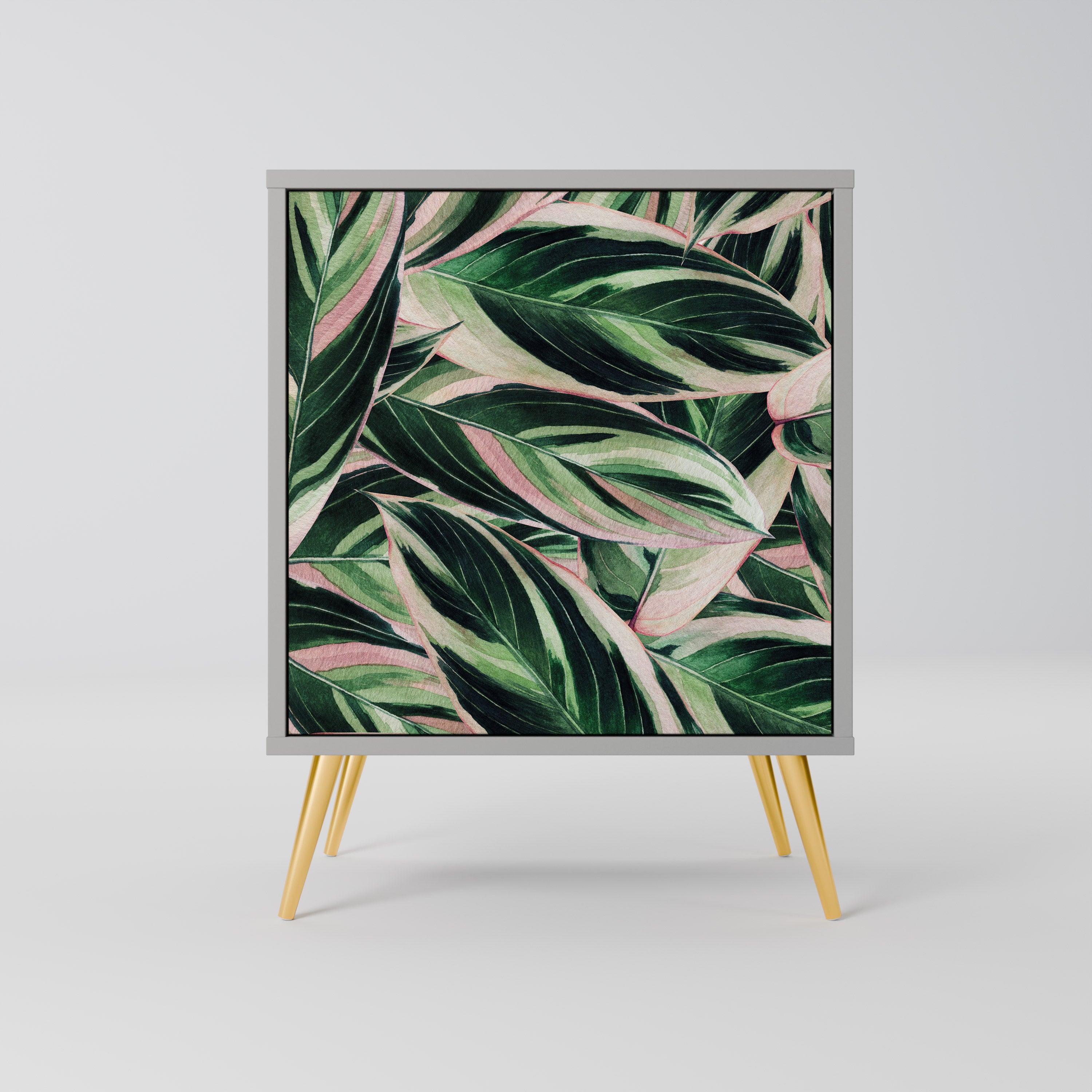 Aparador EERIE STROMANTHE de 1 puerta en acabado gris