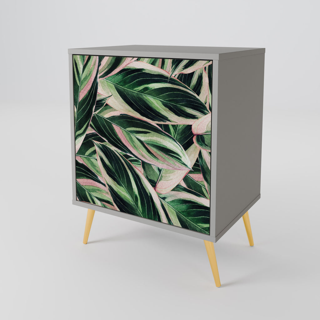 Aparador EERIE STROMANTHE de 1 puerta en acabado gris