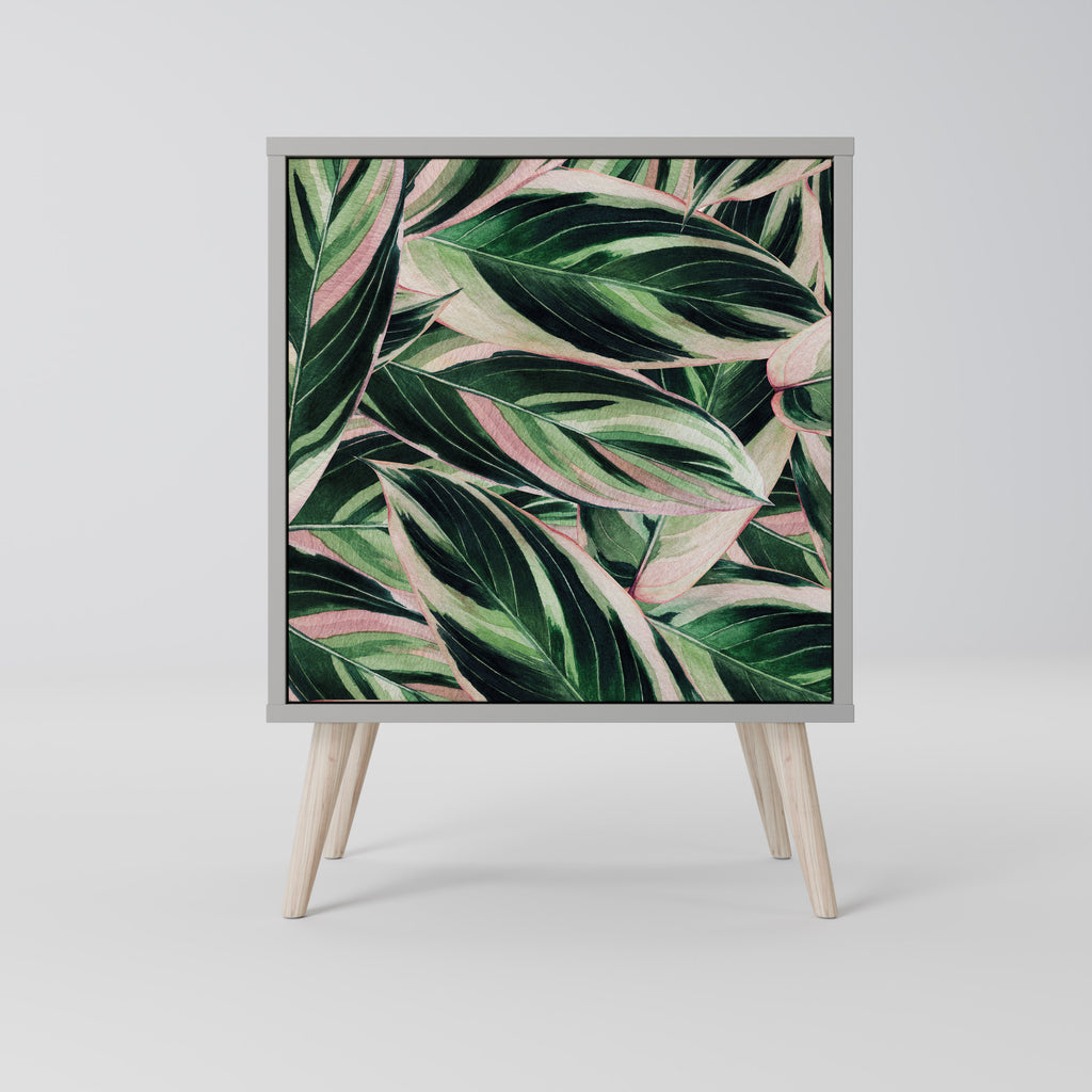 Aparador EERIE STROMANTHE de 1 puerta en acabado gris