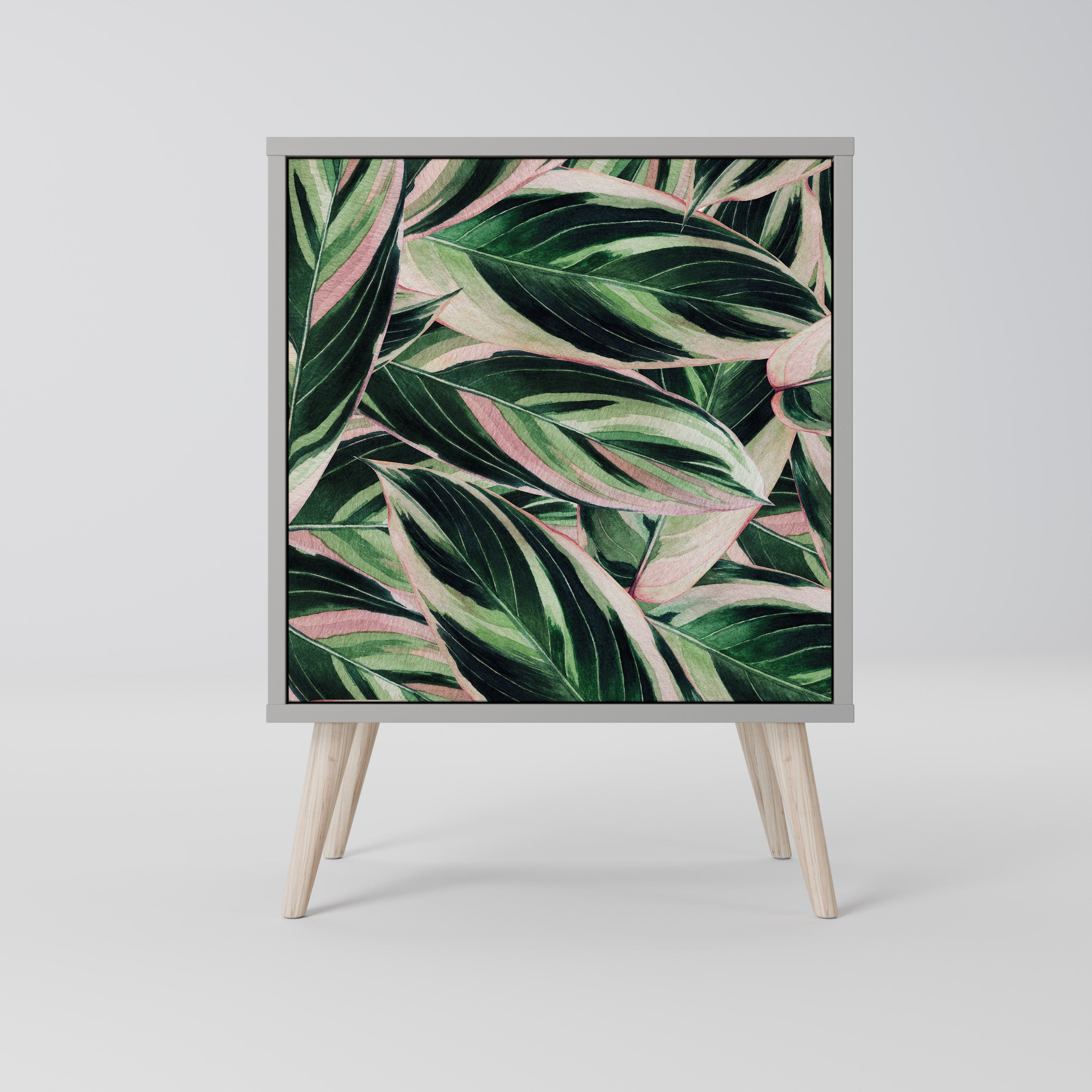 Aparador EERIE STROMANTHE de 1 puerta en acabado gris