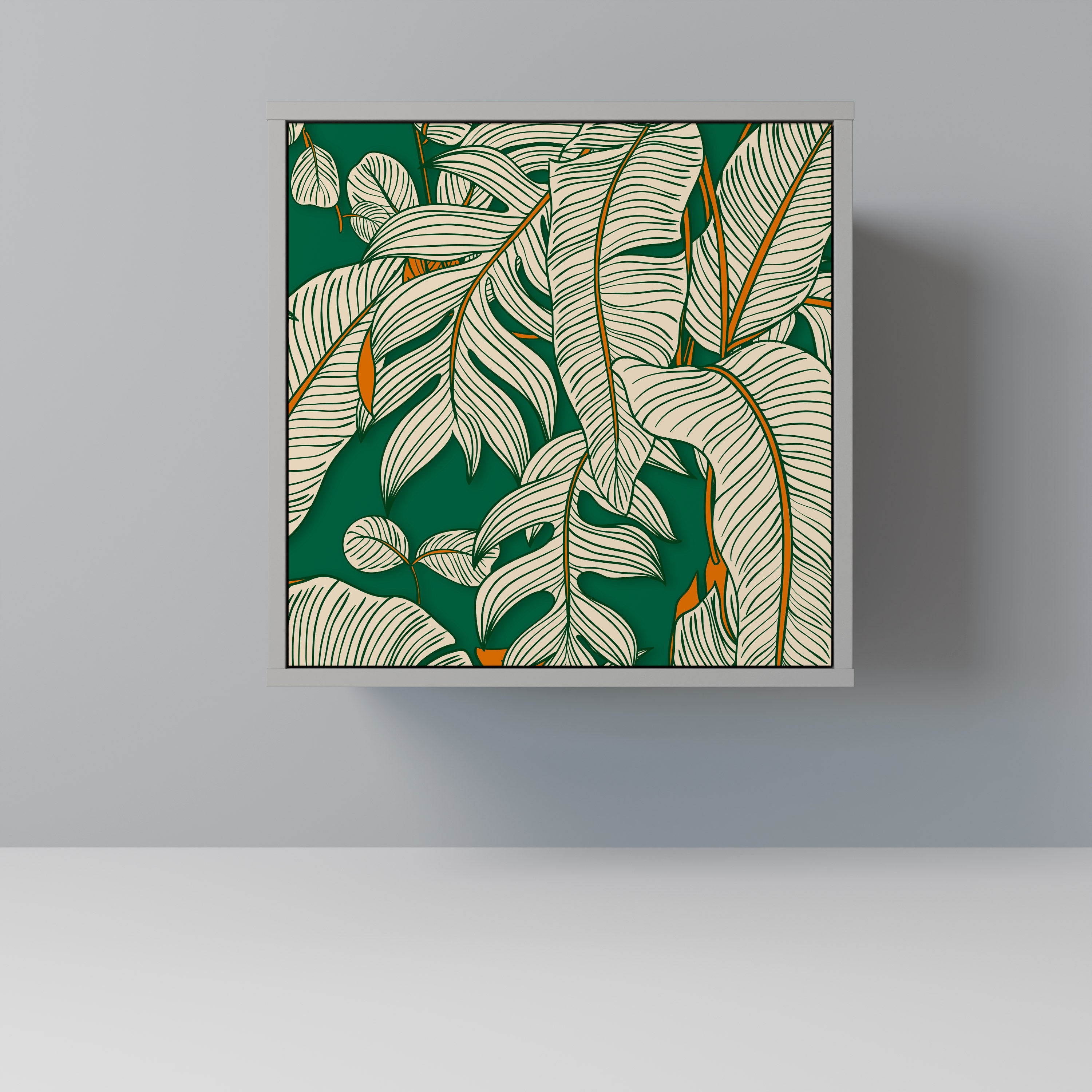 Aparador VERDANT PLEASURES de 1 puerta en acabado gris