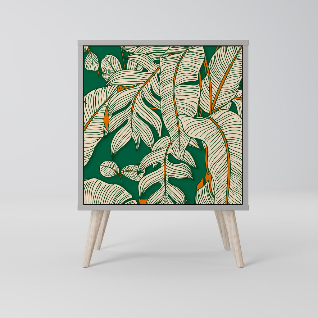 Aparador VERDANT PLEASURES de 1 puerta en acabado gris