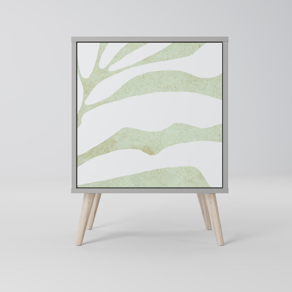 BOTANICAL SPARK 1-Door Sideboard in Grey Finish