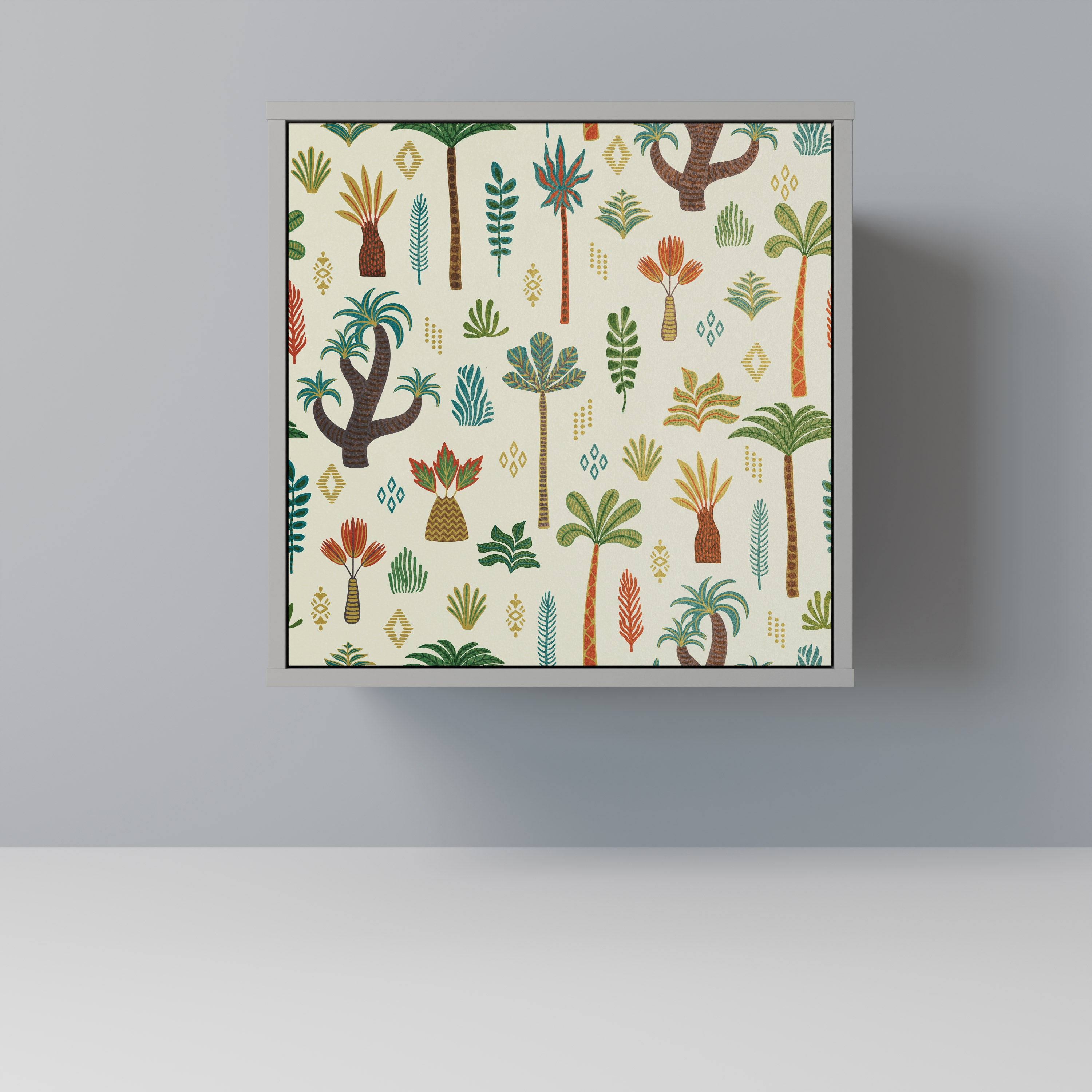 Aparador PALM SPRING de 1 puerta en acabado gris