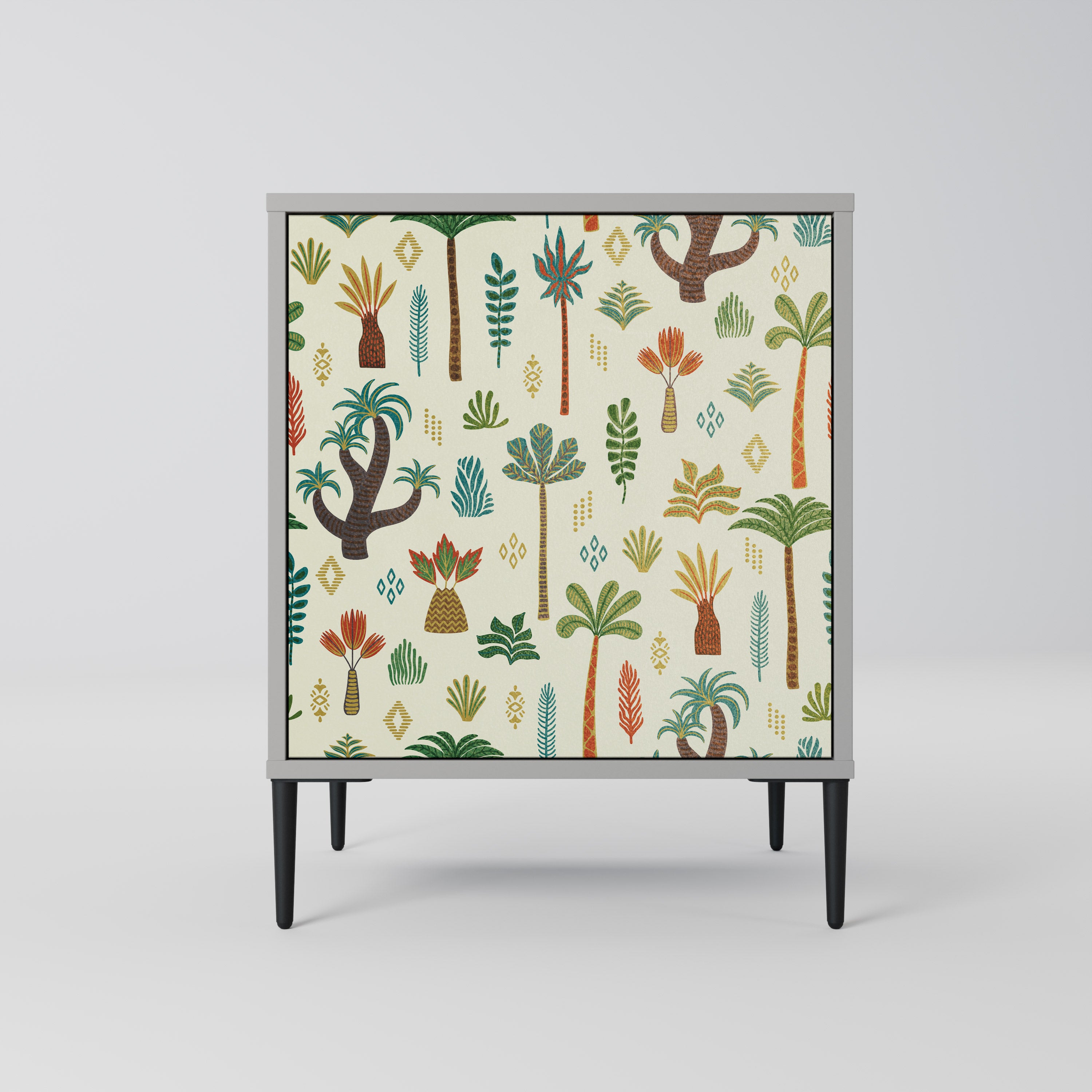 Aparador PALM SPRING de 1 puerta en acabado gris