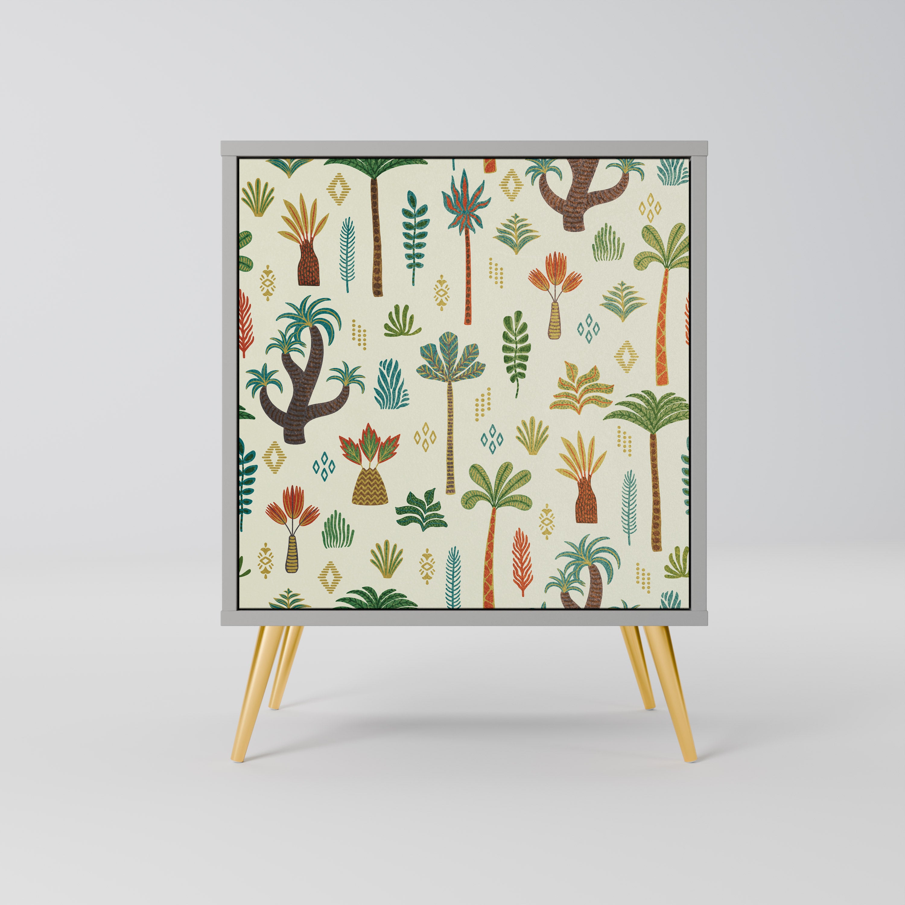 Aparador PALM SPRING de 1 puerta en acabado gris