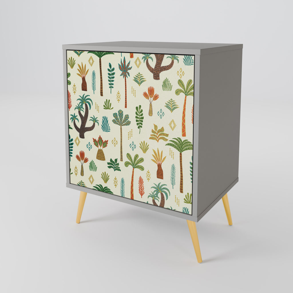 Aparador PALM SPRING de 1 puerta en acabado gris