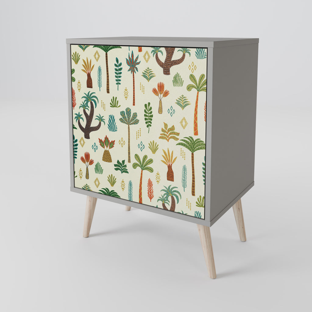 Aparador PALM SPRING de 1 puerta en acabado gris