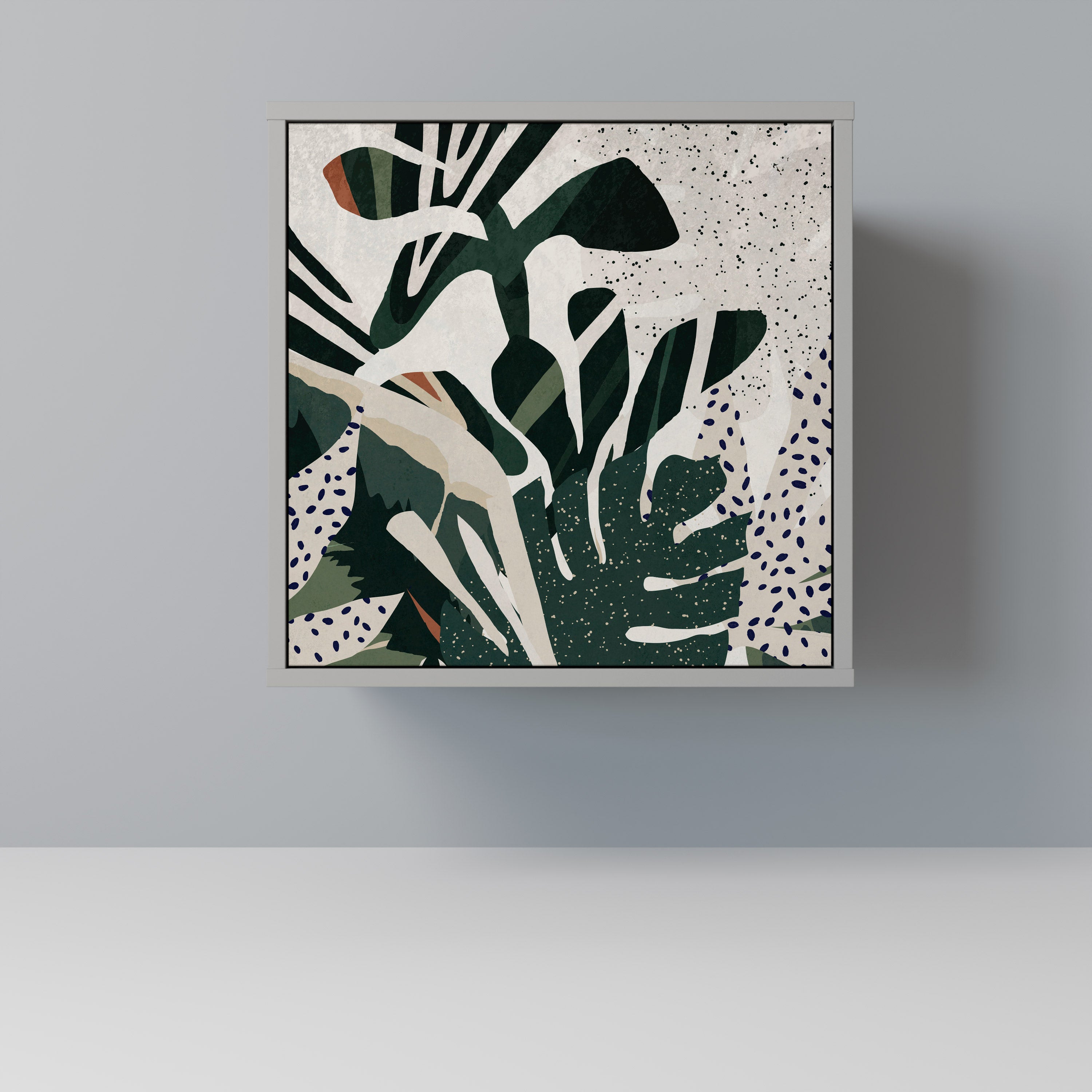 Aparador VERDURE FORMATION de 1 puerta en acabado gris