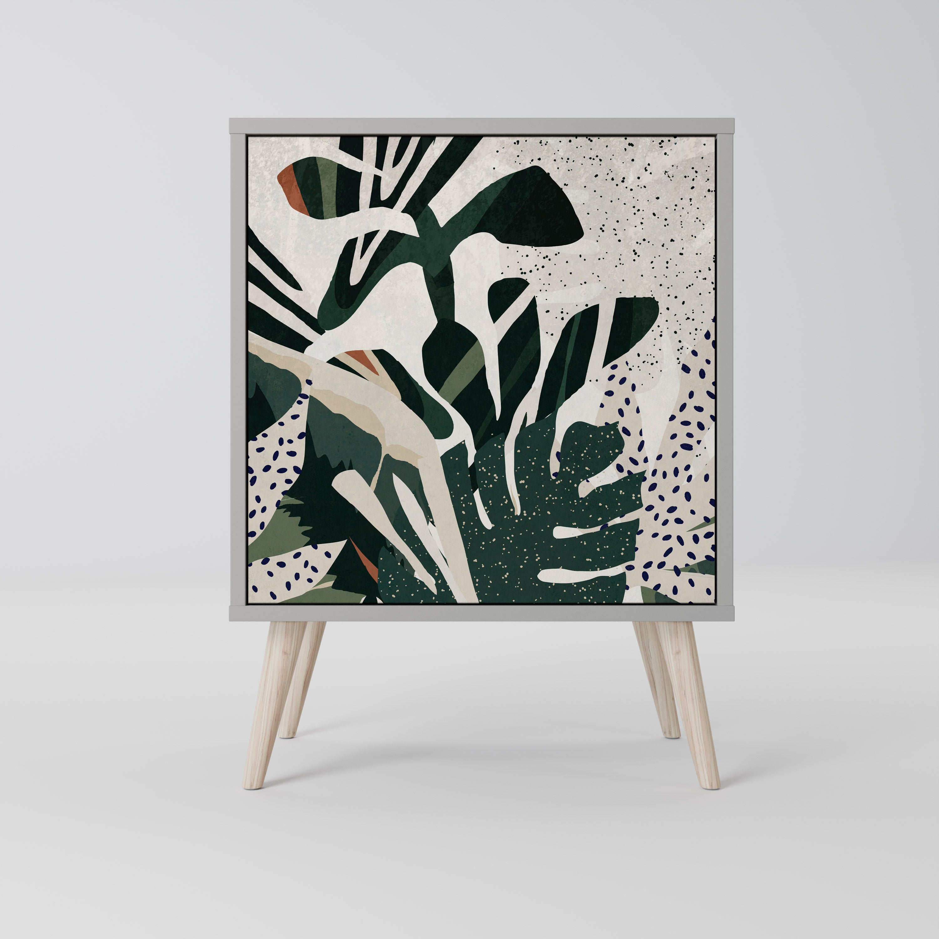 Aparador VERDURE FORMATION de 1 puerta en acabado gris