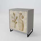 SAND SCULPTURES 1-Door Sideboard in Grey Finish