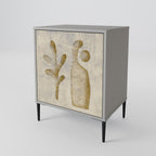 SAND SCULPTURES 1-Door Sideboard in Grey Finish