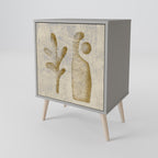 SAND SCULPTURES 1-Door Sideboard in Grey Finish