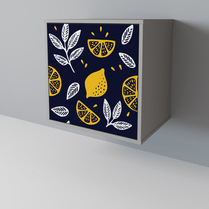 CITRUS BLACK AND WHITE 1-Door Sideboard