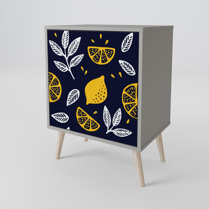 CITRUS BLACK AND WHITE 1-Door Sideboard