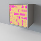 SKATEBOARD ARTISTRY 1-Door Sideboard in Grey Finish