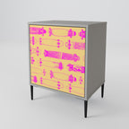 SKATEBOARD ARTISTRY 1-Door Sideboard in Grey Finish