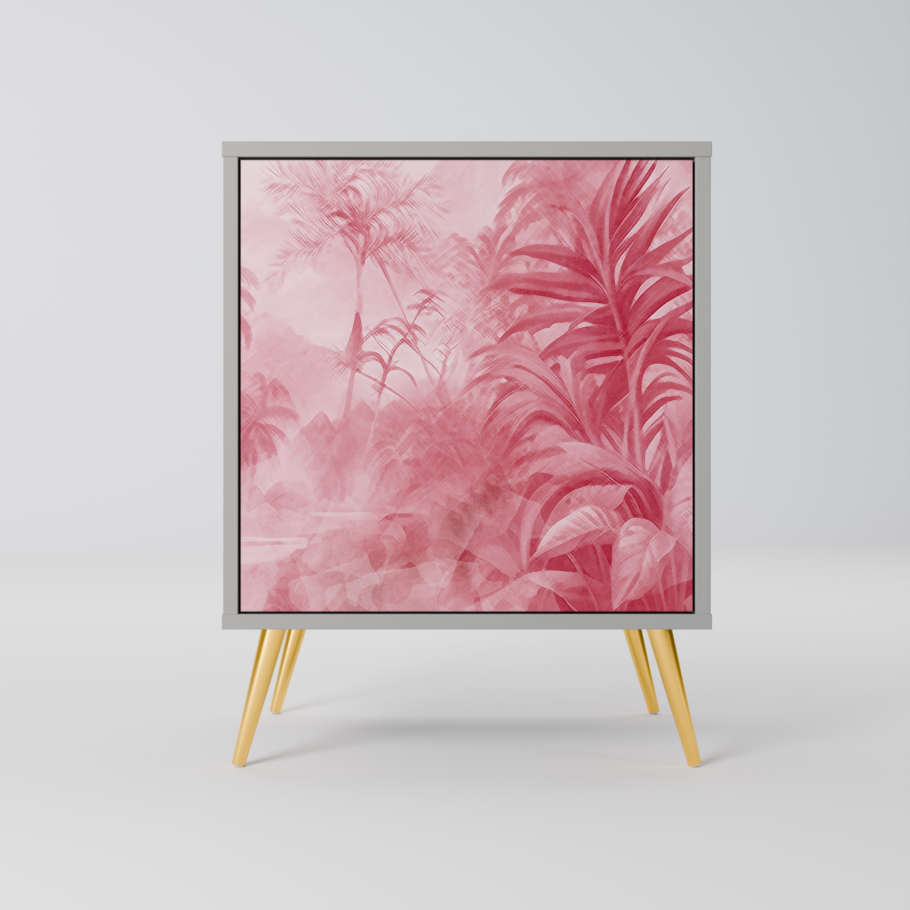 Aparador SWEET TROPICS de 1 puerta en acabado gris