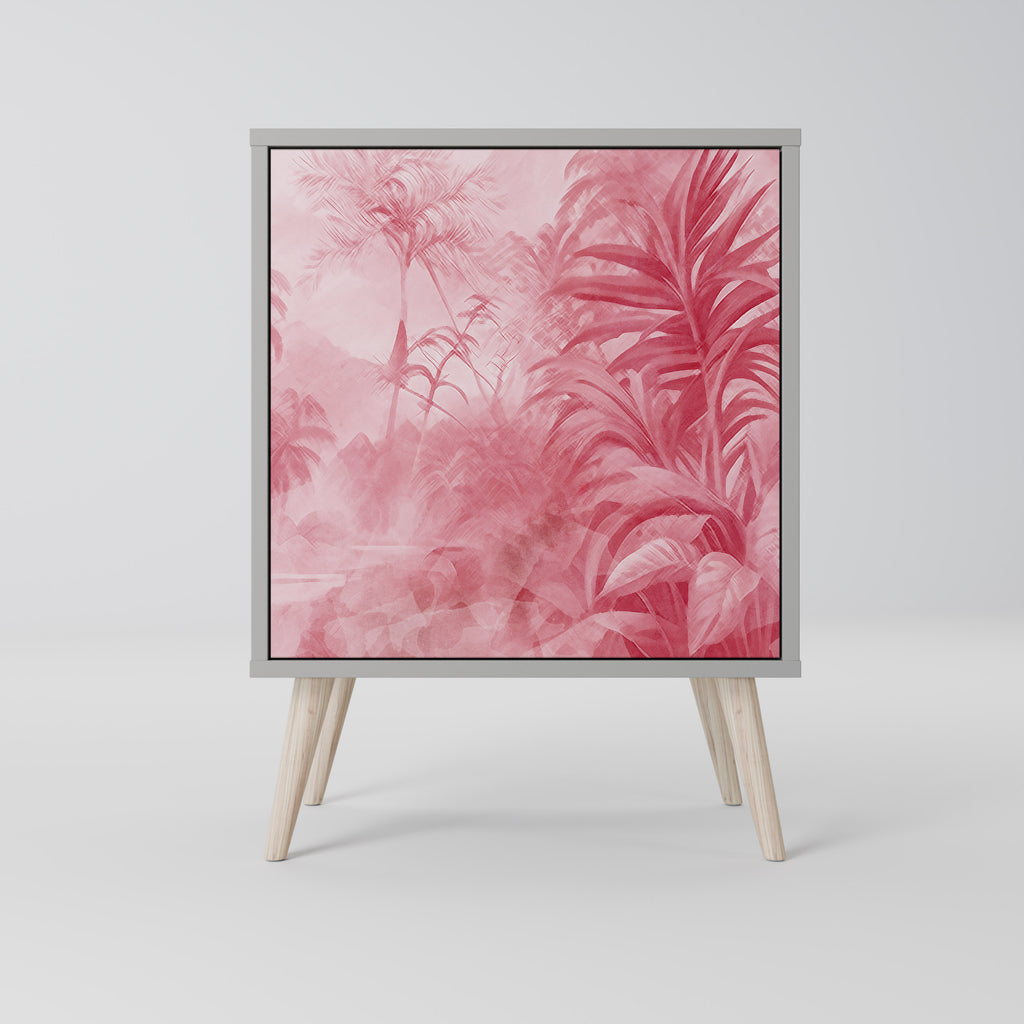 Aparador SWEET TROPICS de 1 puerta en acabado gris