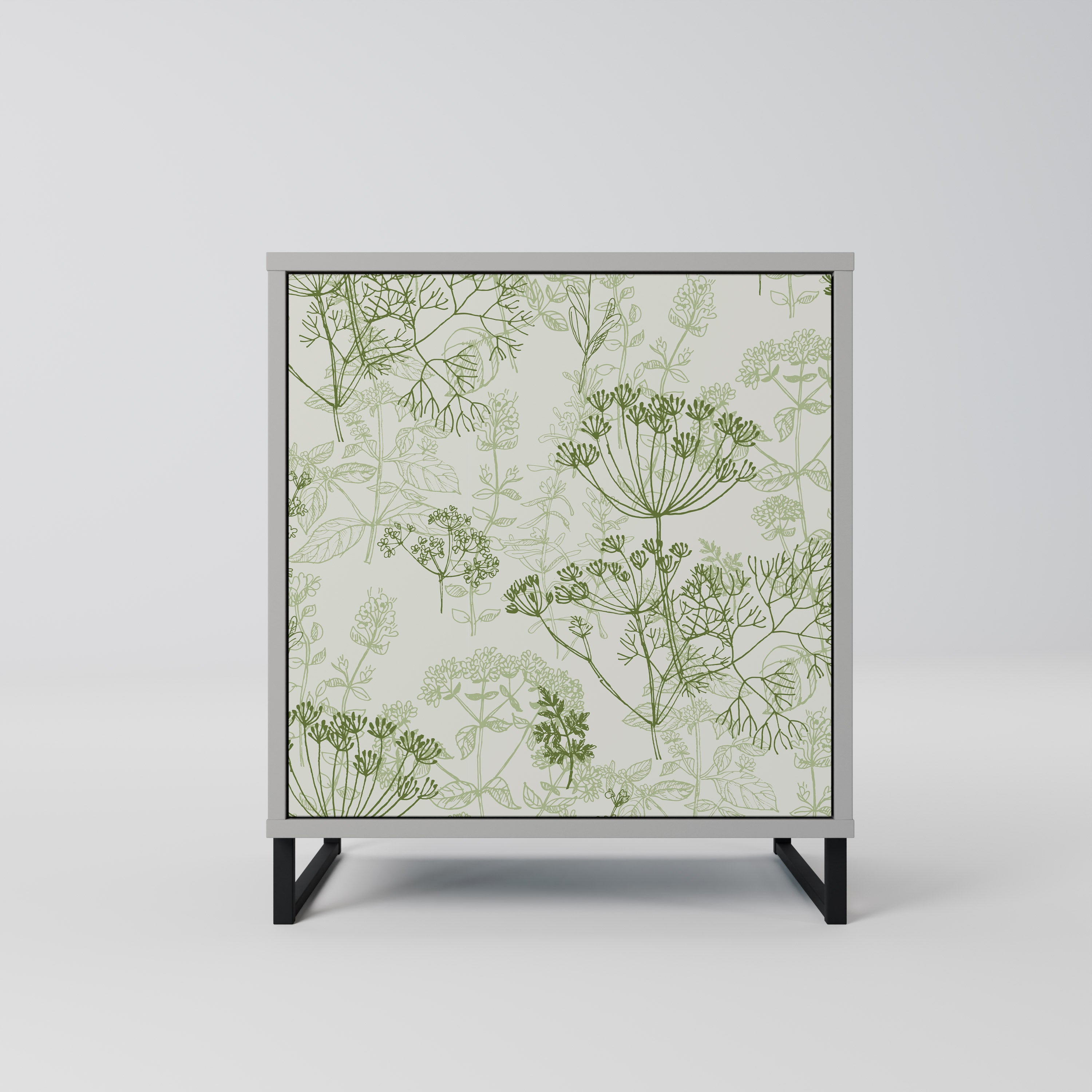 Aparador FENNEL BALDACHIN de 1 puerta en acabado gris