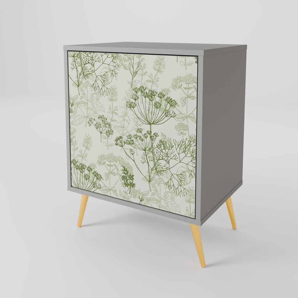 Aparador FENNEL BALDACHIN de 1 puerta en acabado gris