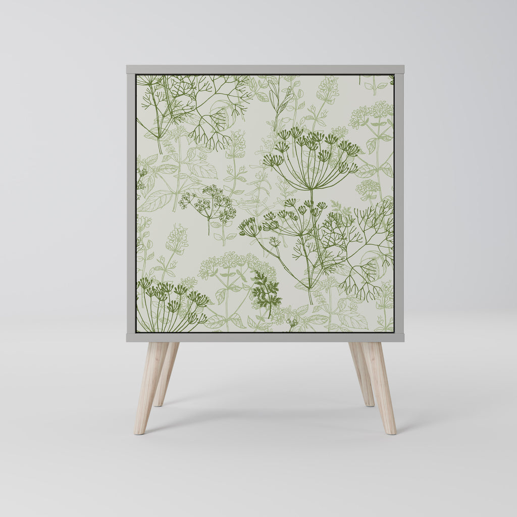 Aparador FENNEL BALDACHIN de 1 puerta en acabado gris