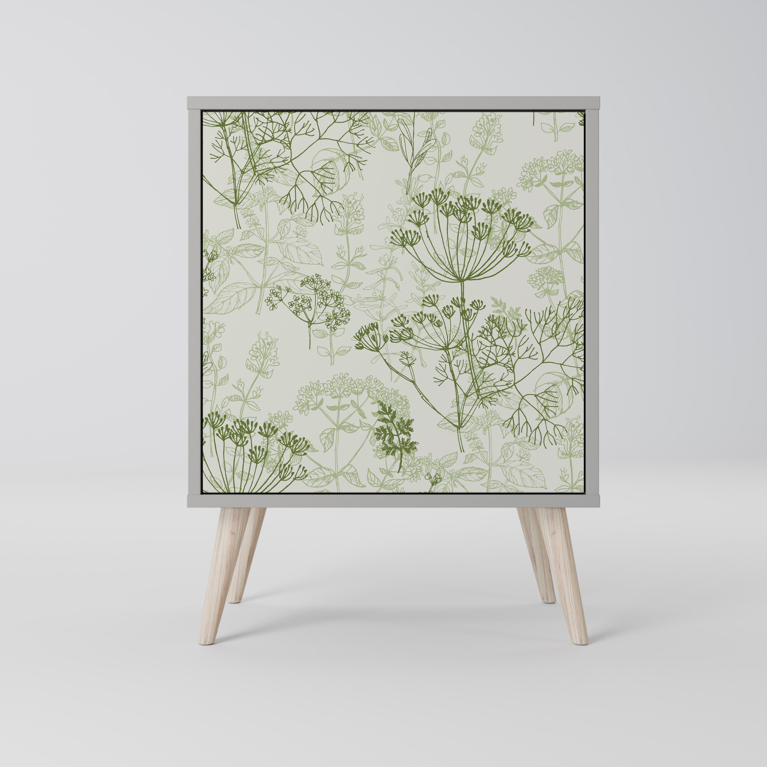 Aparador FENNEL BALDACHIN de 1 puerta en acabado gris