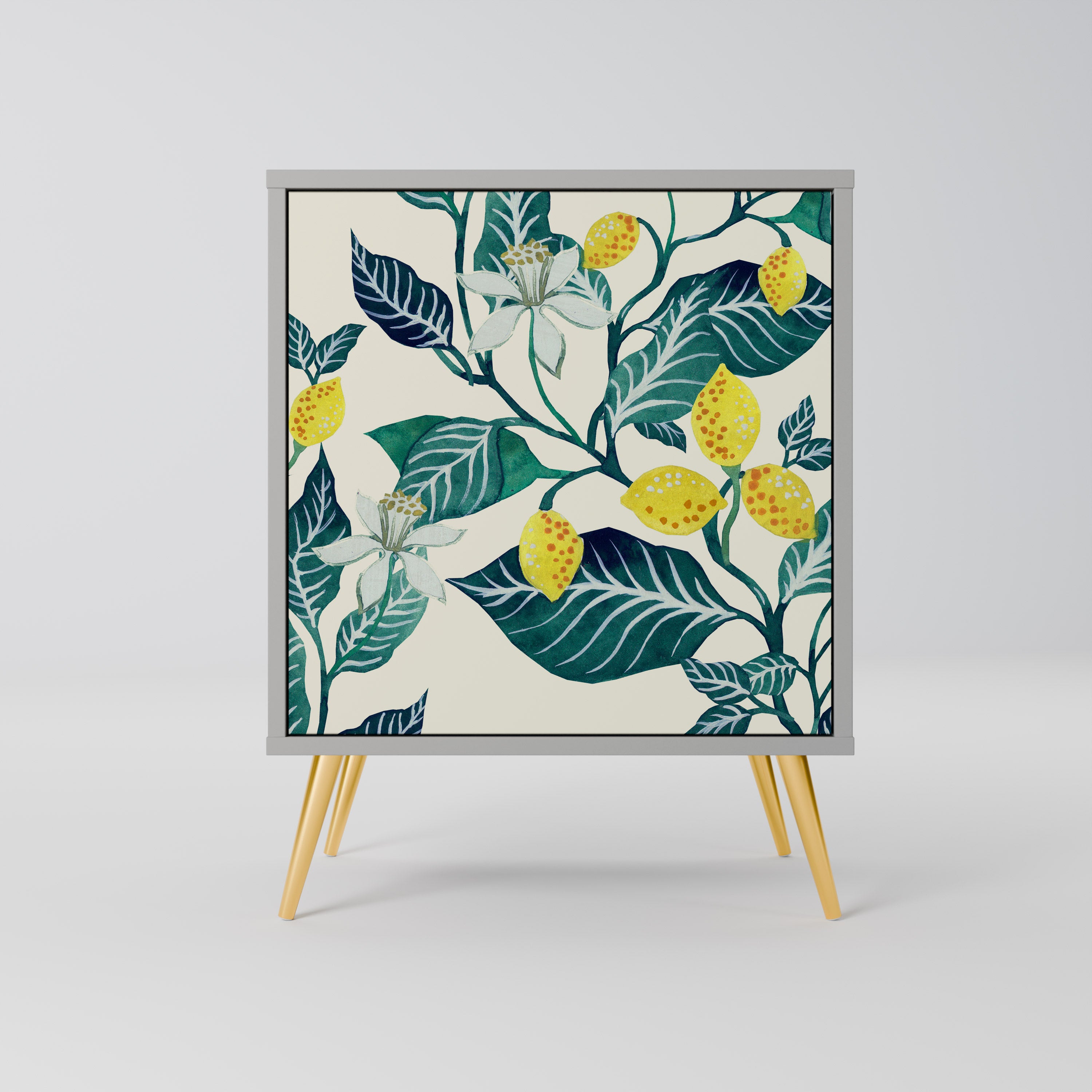 Aparador de una puerta LEMON TREE en acabado gris