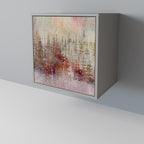 VEILED SUMMIT Aparador de 1 Puerta en Acabado Gris