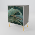 ROYAL GREEN Aparador de 1 Puerta en Acabado Gris