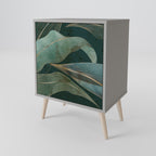 ROYAL GREEN Aparador de 1 Puerta en Acabado Gris