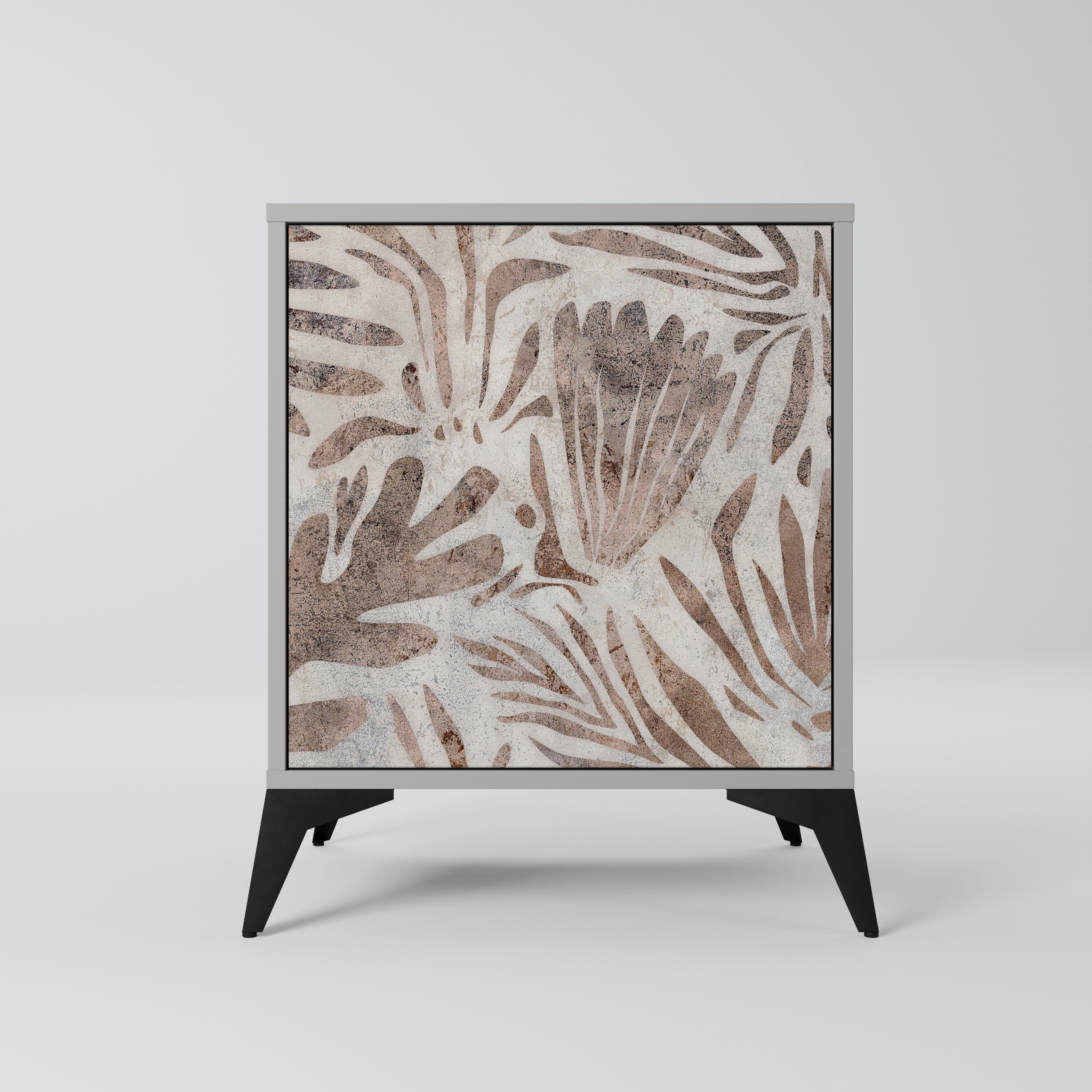 Aparador PASSING TIME de 1 puerta en acabado gris