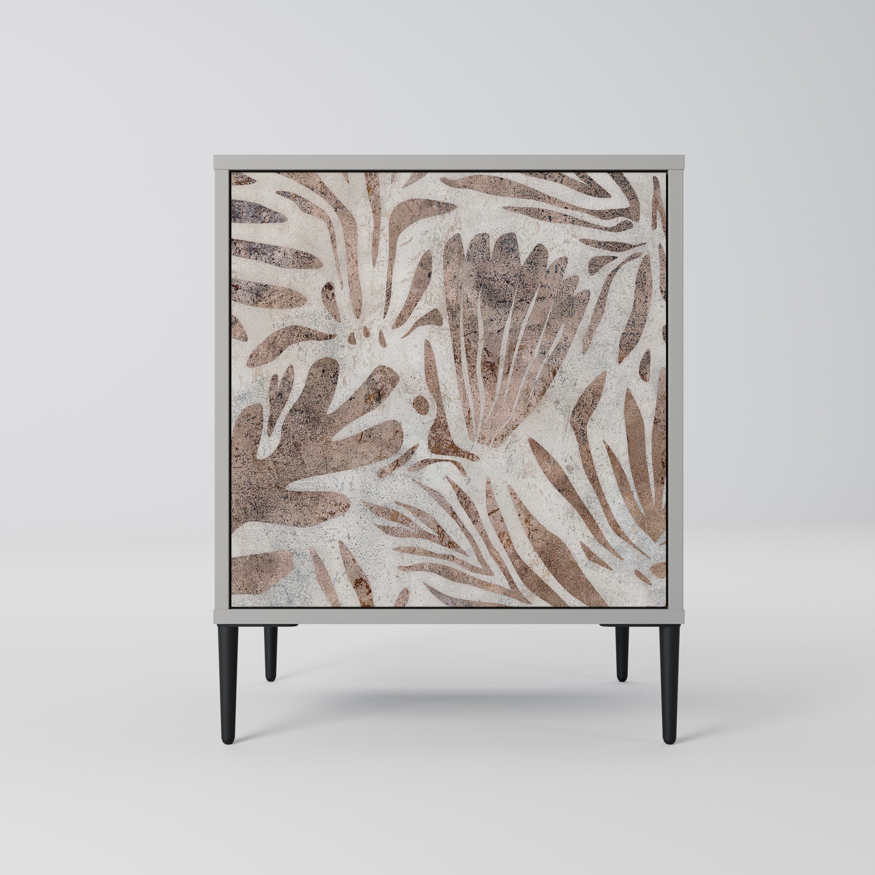 Aparador PASSING TIME de 1 puerta en acabado gris