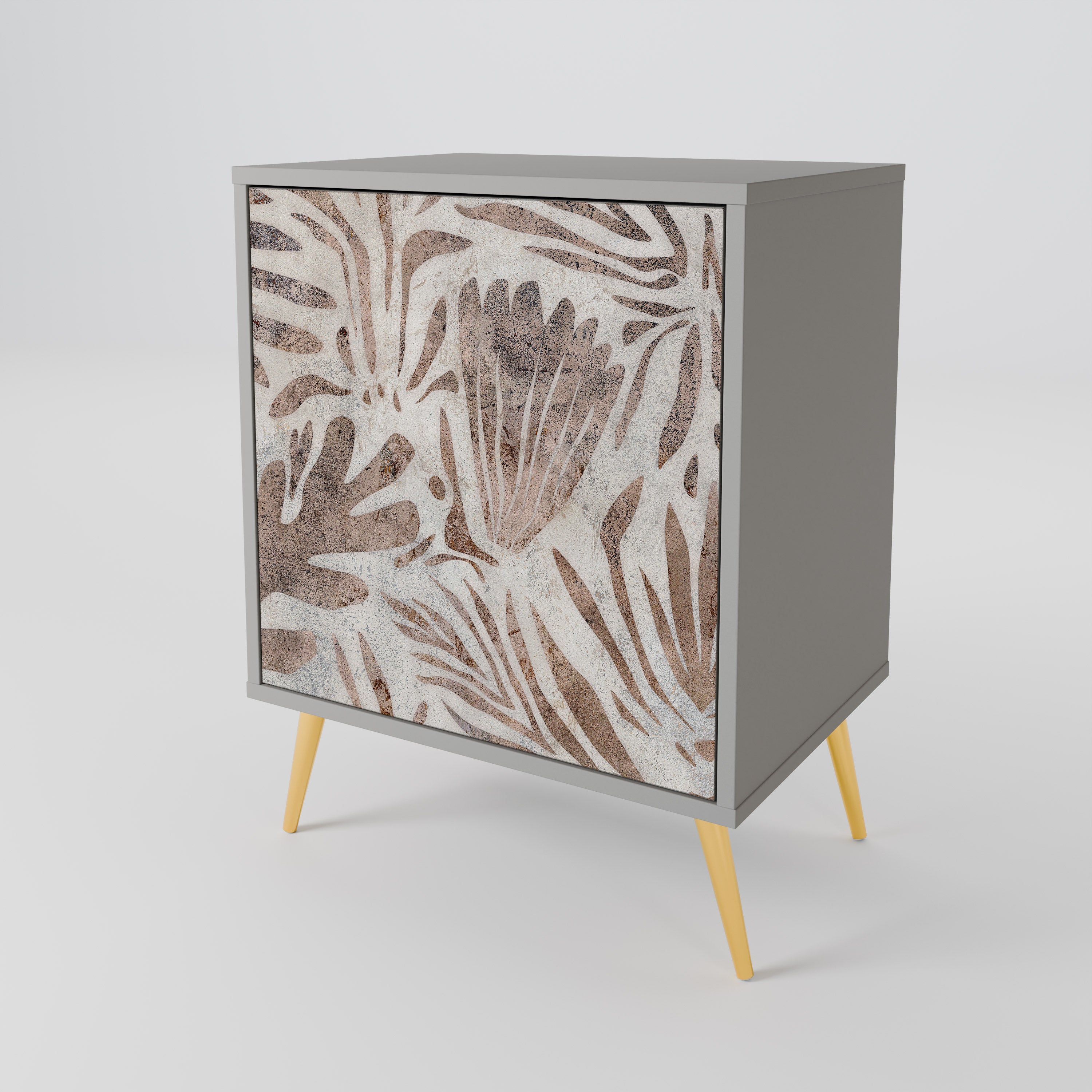 Aparador PASSING TIME de 1 puerta en acabado gris