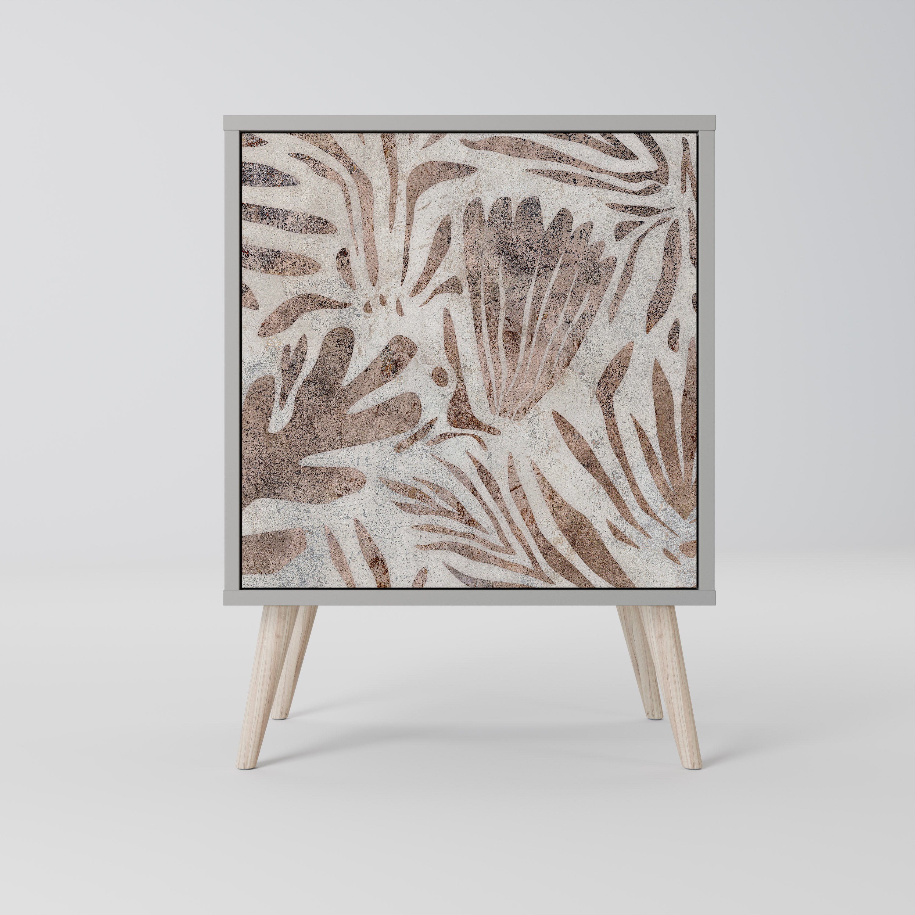 Aparador PASSING TIME de 1 puerta en acabado gris