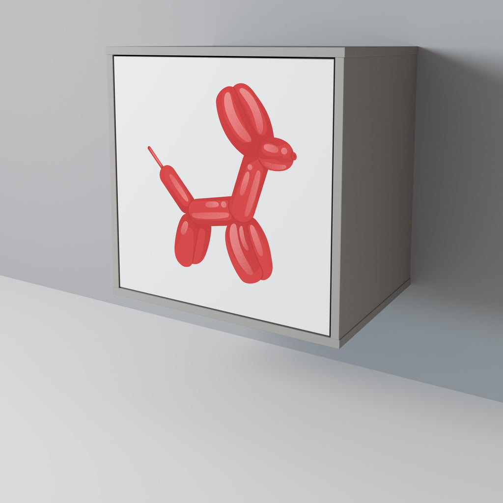 Aparador de 1 puerta CHILDHOOD MEMORY en acabado gris